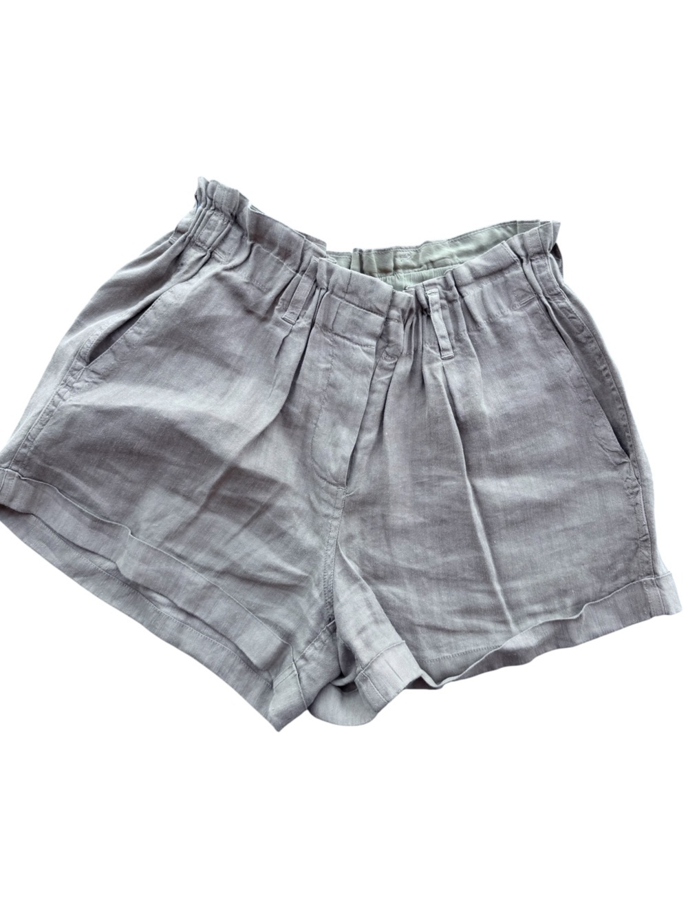 Rails Monty Paperbag Waist Shorts Linen Flat Front Shorts, Size Small, Casual